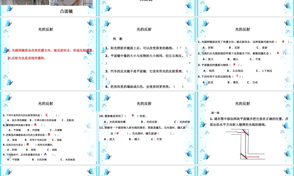 首师大小学科学五下《12.光的反射》PPT课件(1).ppt