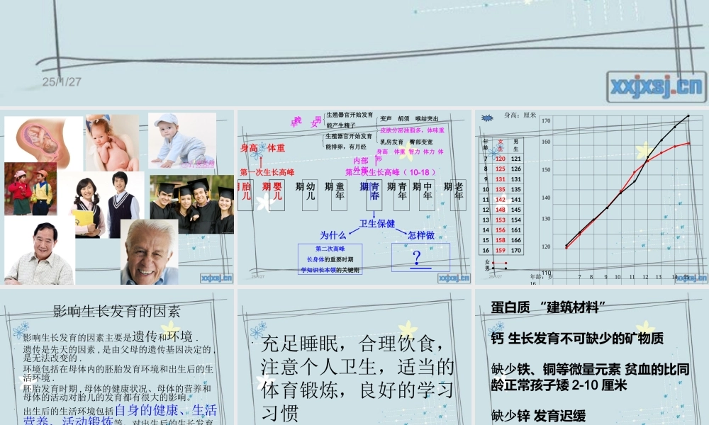 首师大小学科学六上《2.我们的生长发育》PPT课件.ppt