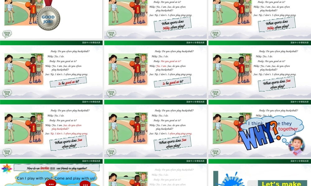 0902四年级【英语（人教）】Unit 1 Sports and Games (第二课时)2课件.pptx