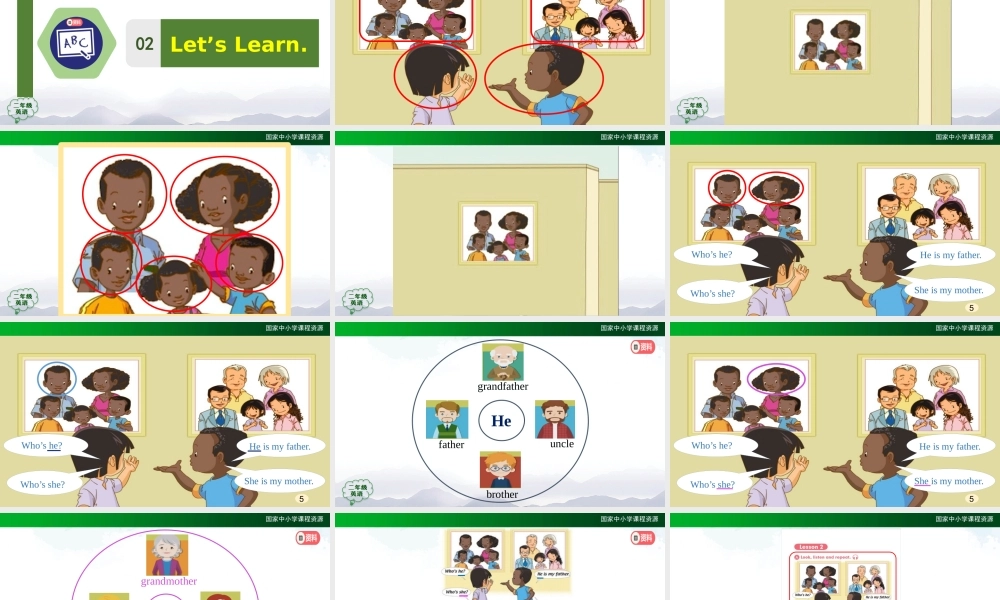 0910二年级【英语(人教版)】Unit 1 My Family(第二课时)-2课件.pptx