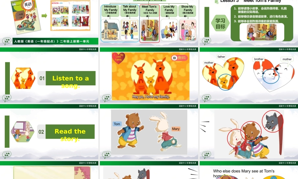 0915二年级【英语(人教版)】Unit 1 My Family(第三课时)-2课件.pptx