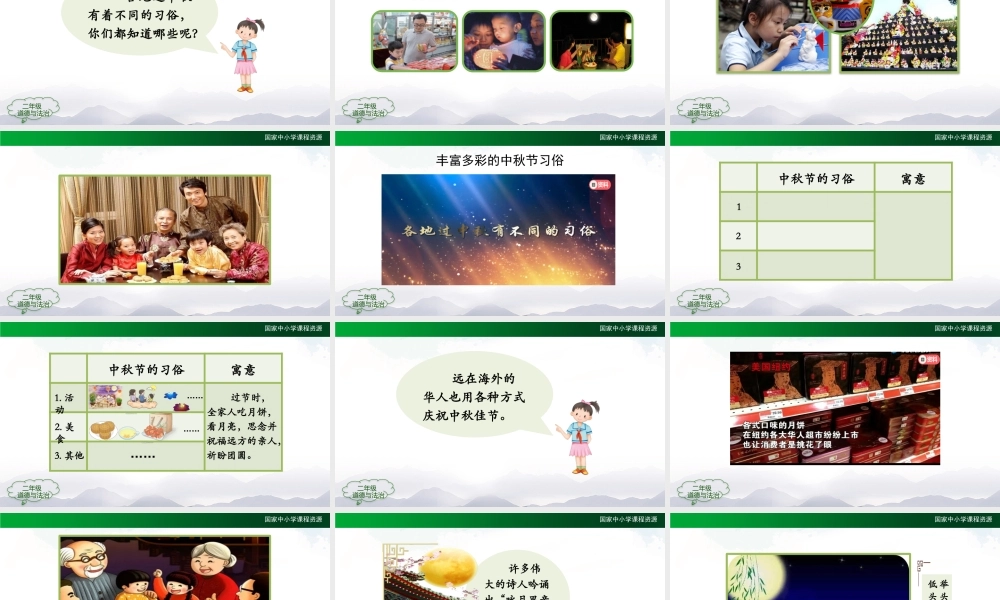 0924二年级【道德与法治(统编版)】团团圆圆过中秋-2PPT课件.pptx