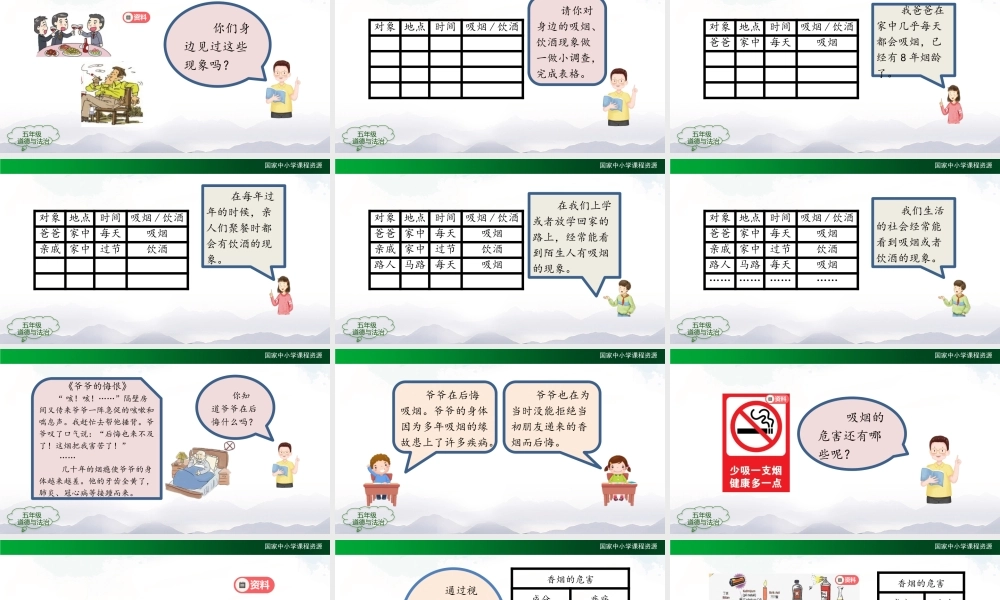 0924五年级【道德与法治(统编版)】主动拒绝烟酒与毒品(第一课时)-2课件.pptx