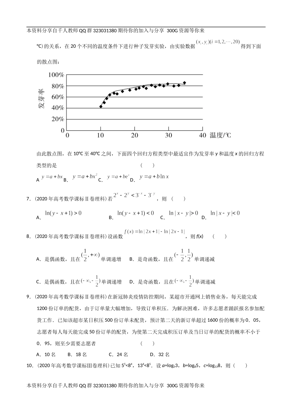 【2022高考必备】2012-2021十年全国高考数学真题分类汇编 函数（原卷版）.docx_第2页