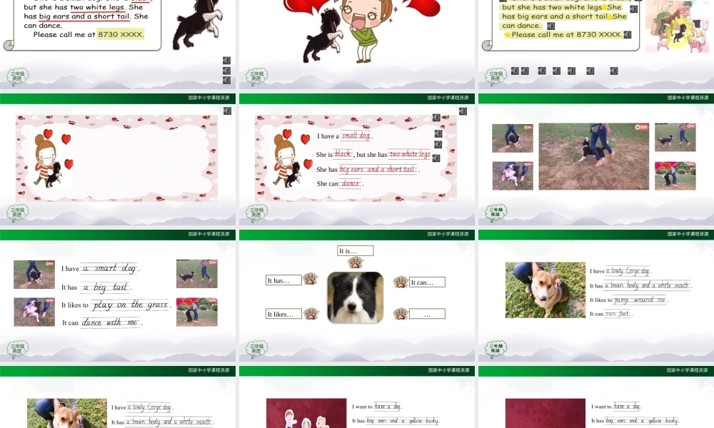 1023三年级【英语(人教版)】Unit 4 Pets 第三课时-2PPT课件.pptx