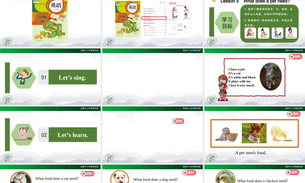 1029三年级【英语(人教版)】Unit 4 Pets 第五课时-2PPT课件.pptx