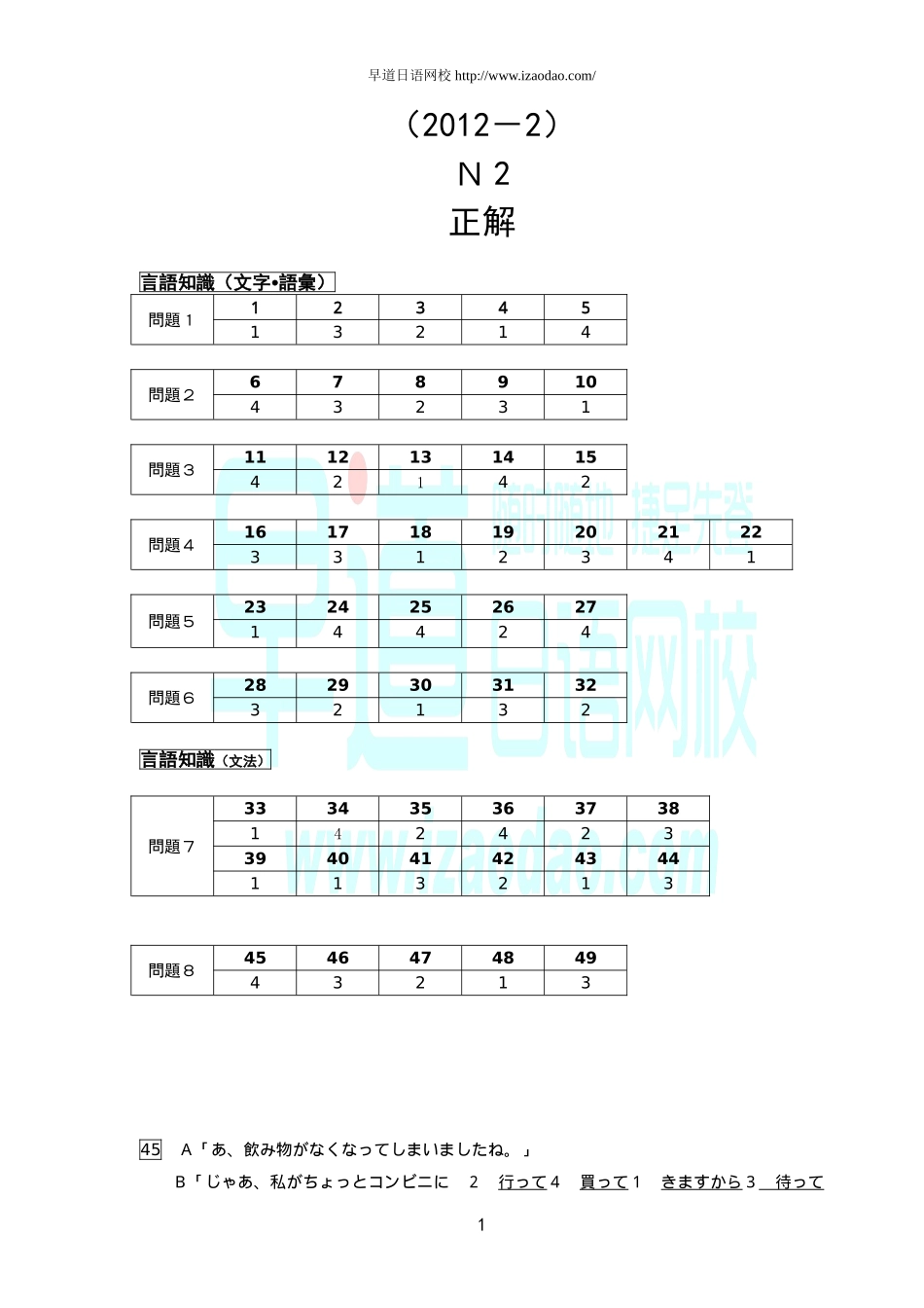 2012年12月 N2答案.doc_第1页