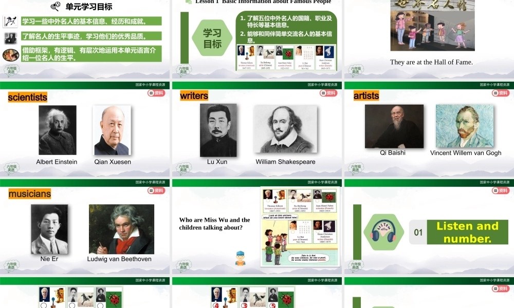 1111六年级【英语(人教版)】Unit 5 Famous People（第一课时）-2课件.pptx