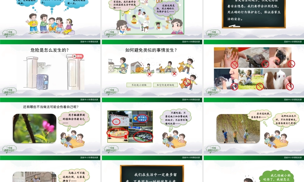 1118一年级【道德与法治(统编版)】别伤着自己-2PPT课件.pptx