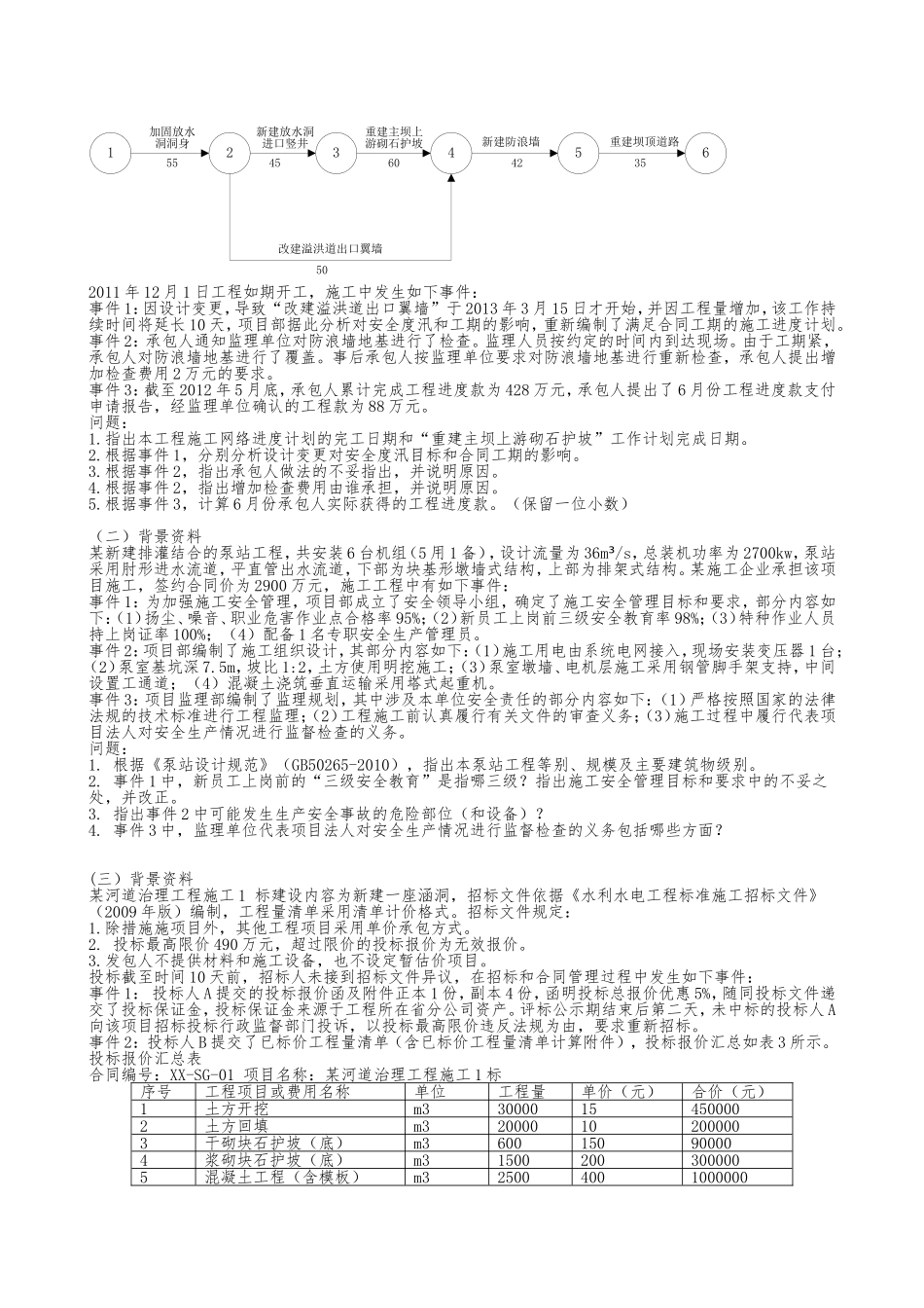 2015年二级建造师水利水电工程真题及答案.doc_第3页