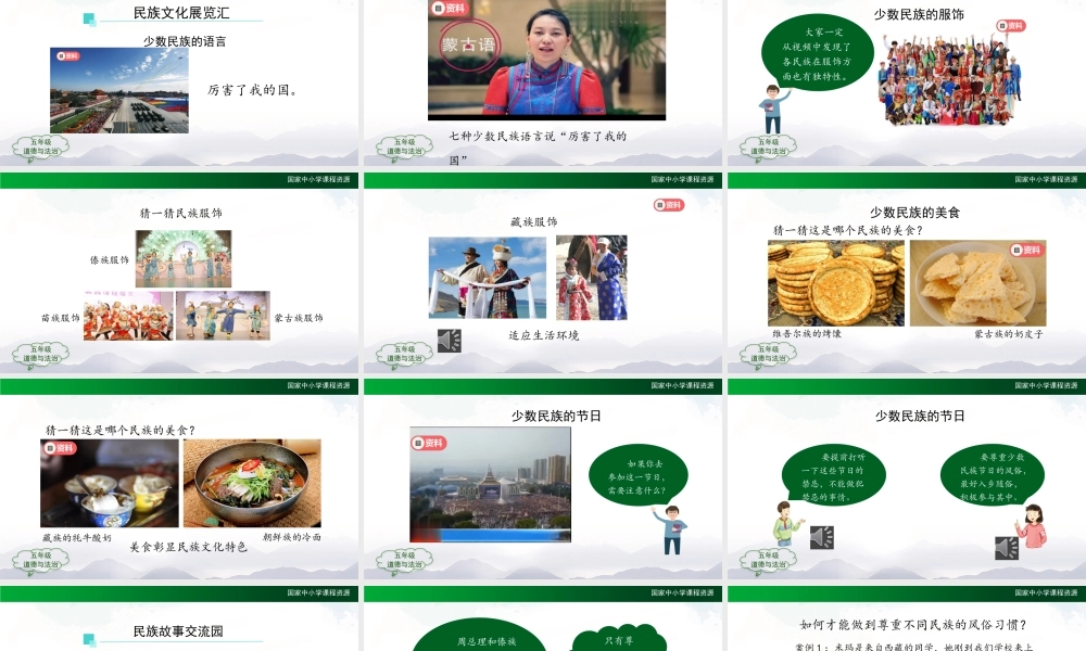 1123五年级【道德与法治(统编版)】中华民族一家亲（第二课时）-2PPT课件.pptx