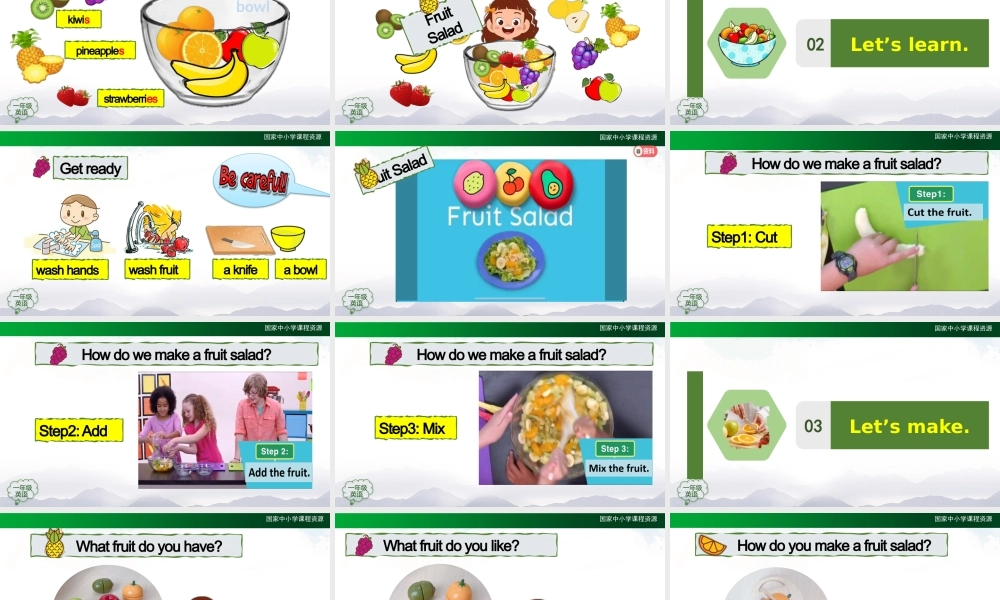 1208一年级【英语（人教版）】Unit 6 Fruit （第四课时）-2PPT课件.pptx