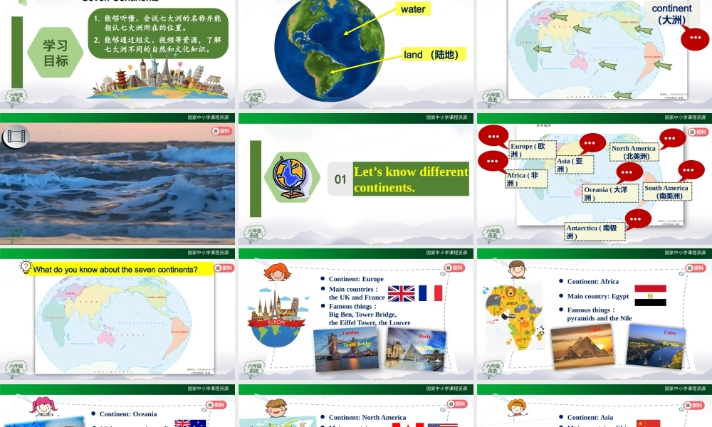 1209六年级【英语(人教版)】Seven Continents-2PPT课件.pptx
