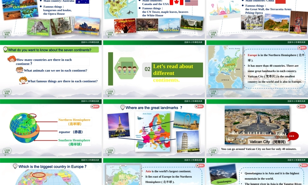 1209六年级【英语(人教版)】Seven Continents-2PPT课件.pptx