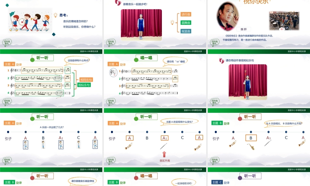 1209四年级【音乐(人音全国版)】祝你快乐-2课件【虚拟宝库网www.xunibaoku.com】.pptx