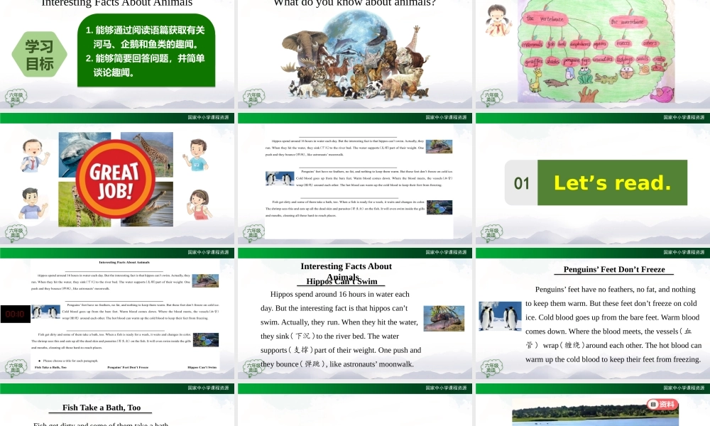 1210六年级【英语(人教版)】Interesting Facts About Animals-2PPT课件.pptx