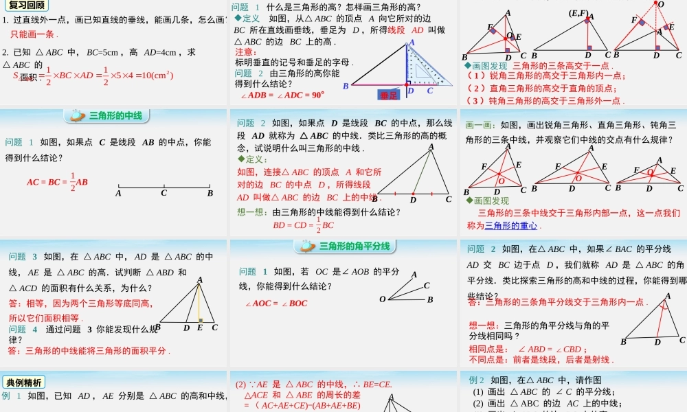 9.1.1 第2课时 三角形中的重要线段.pptx