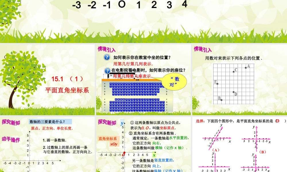 上海教育版数学七下15.1《平面直角坐标系》ppt课件3.ppt