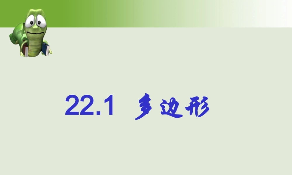上海教育版数学八下22.1《多边形》ppt课件1.ppt