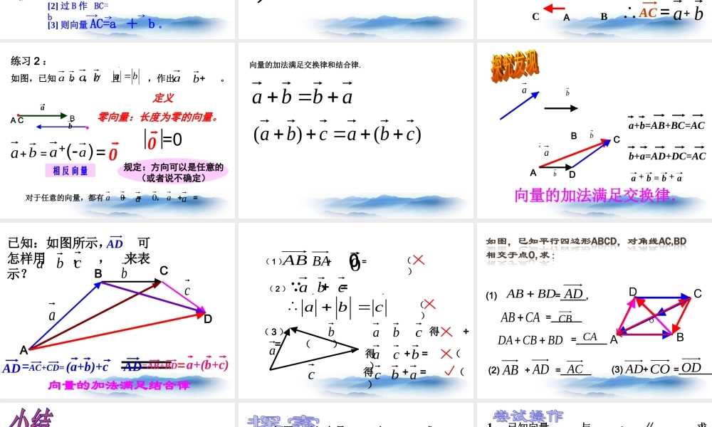 上海教育版数学八下22.4《平面向量及其加减运算》ppt课件1.ppt