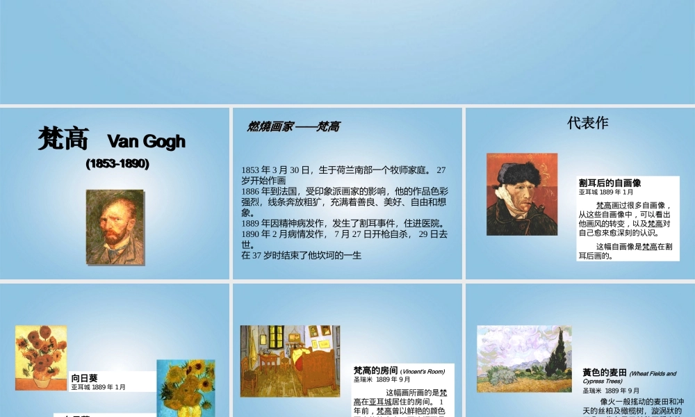 人美小学美术四下《第17课画家凡高》PPT课件.ppt