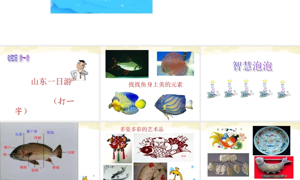 人美小学美术四下《第9课用彩墨画鱼》PPT课件 (3) .ppt