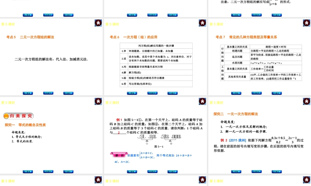 六年级下册 一次方程(组)及其应用.ppt