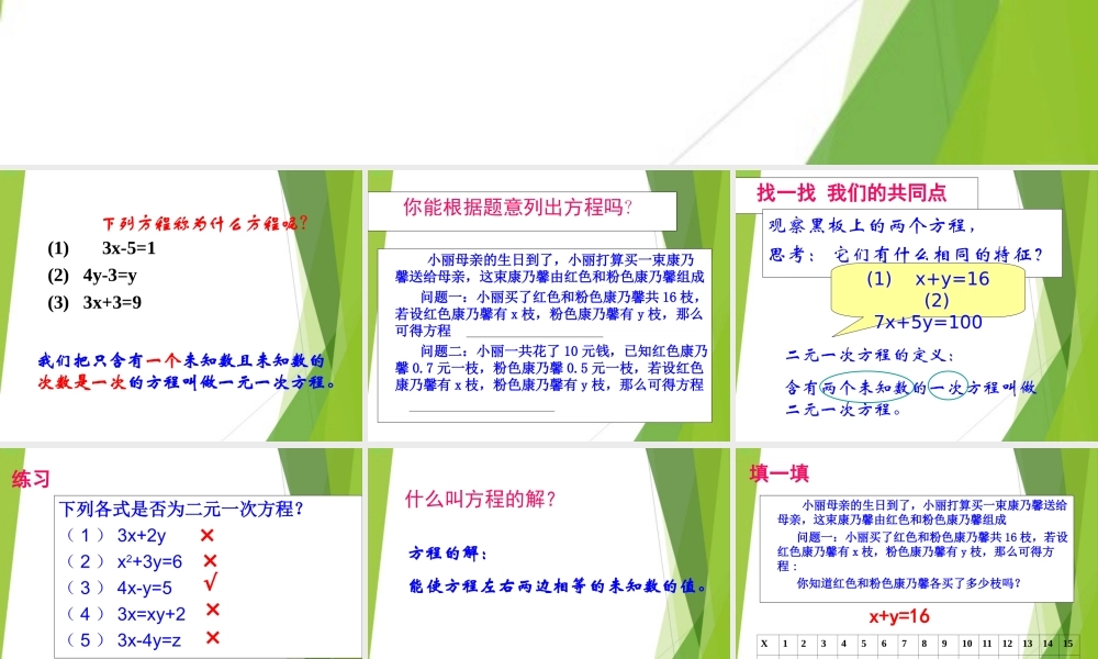 六年级下册 二元一次方程-1.ppt