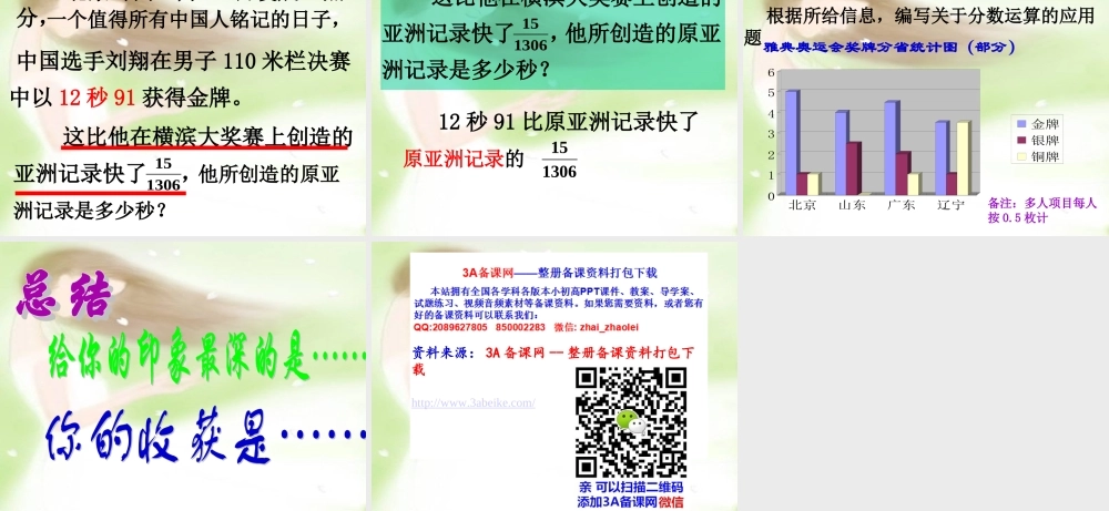 六年级数学上册课件 分数运算的应用.ppt