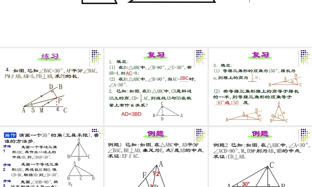 沪教版数学八上19.8《直角三角形的性质》课件 (3).ppt