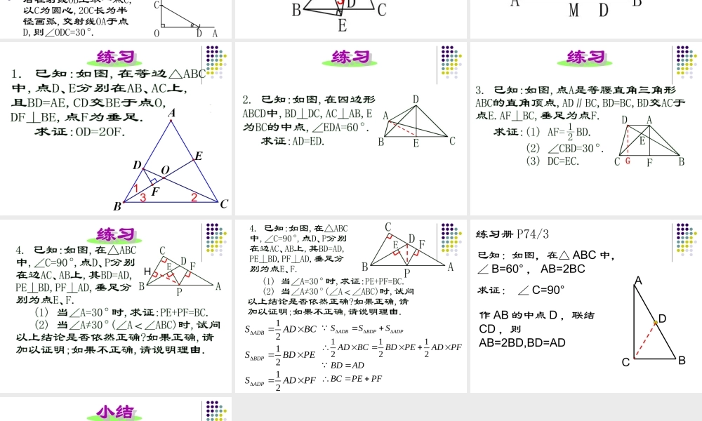沪教版数学八上19.8《直角三角形的性质》课件 (3).ppt