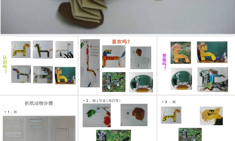 湘教小学美术二上《19折纸动物 》PPT课件.ppt