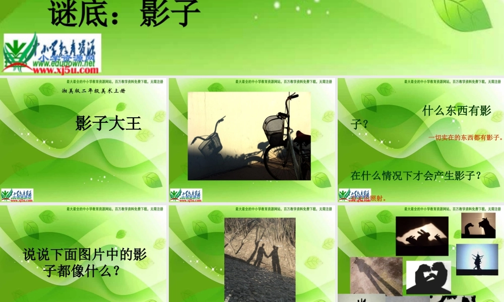 湘教小学美术二下《17影子大王 》PPT课件 (1) .ppt