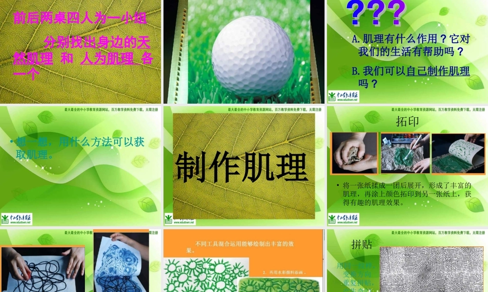 湘教小学美术六下《第10课 巧用肌理》PPT课件 (4) .ppt