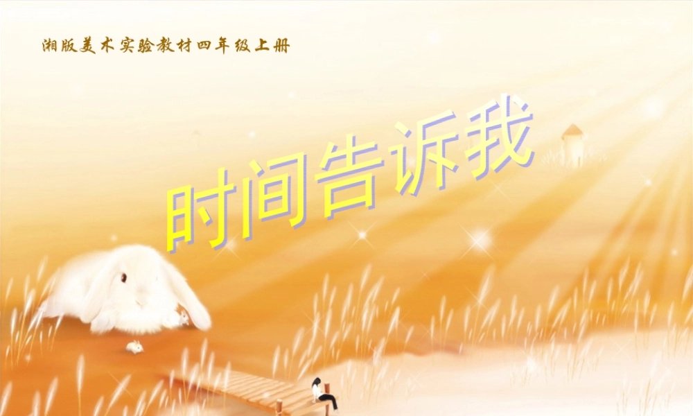 湘教小学美术四上《第2课时间告诉我》PPT课件 (4) .ppt