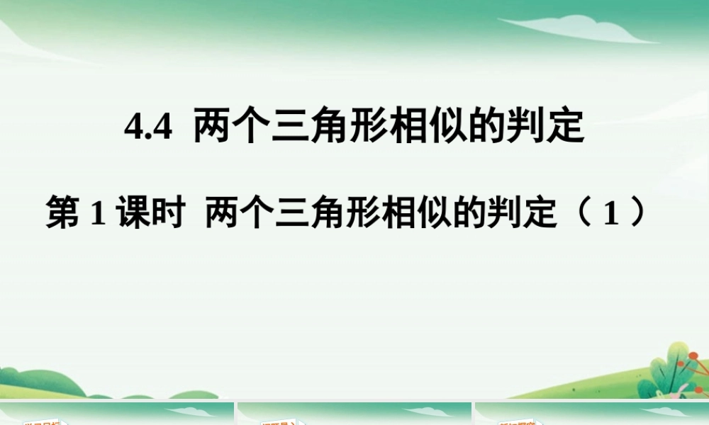 第1课时 两个三角形相似的判定.pptx