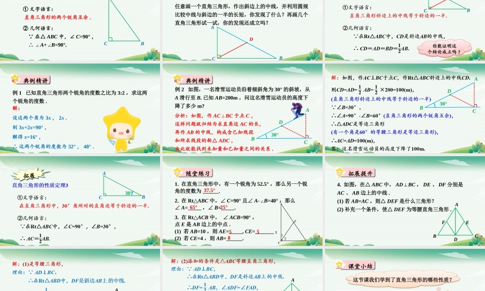 第1课时 直角三角形的性质.pptx