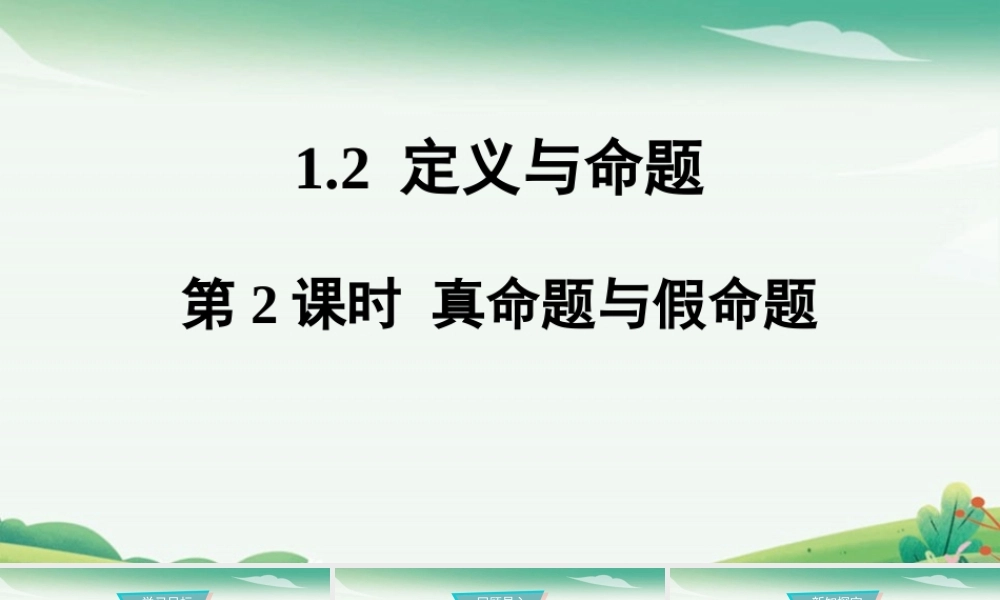 第2课时 真命题与假命题.pptx