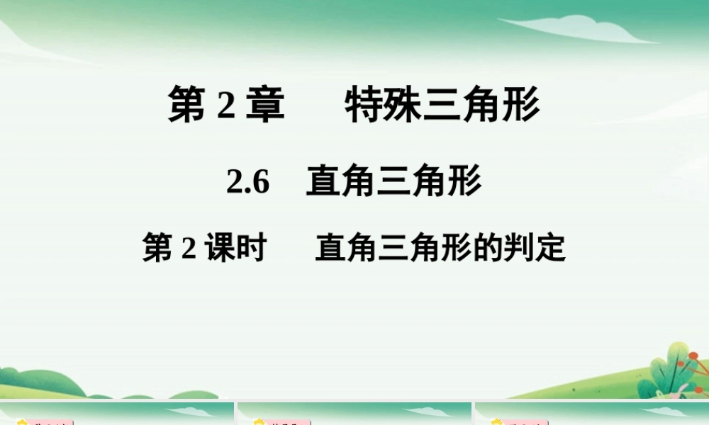 第2课时 直角三角形的判定.pptx