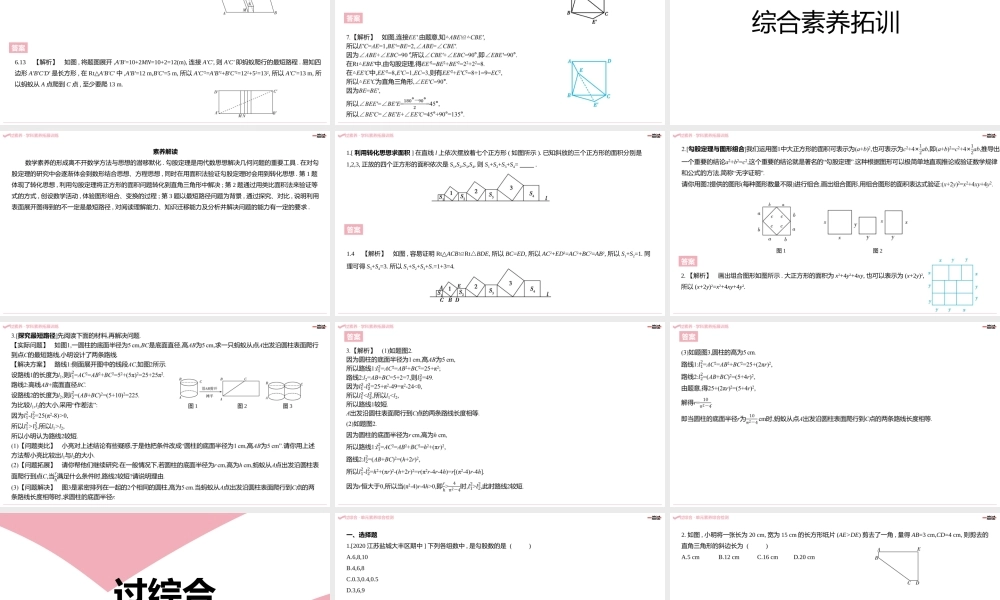第一章·勾股定理 B素养拓展区.pptx