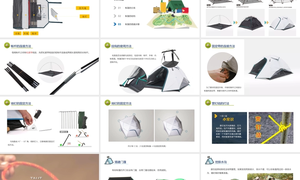 课时6553_搭建户外露营帐篷-教学课件-课时9 搭建户外露营帐篷 马进财【虚拟宝库网www.xunibaoku.com】.pptx