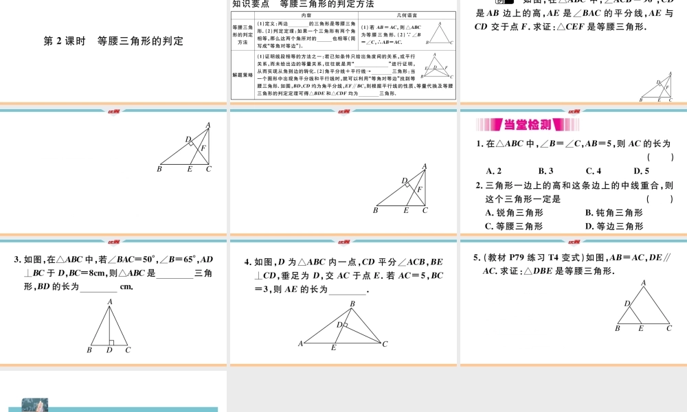 13.3.1第2课时等腰三角形的判定.pptx