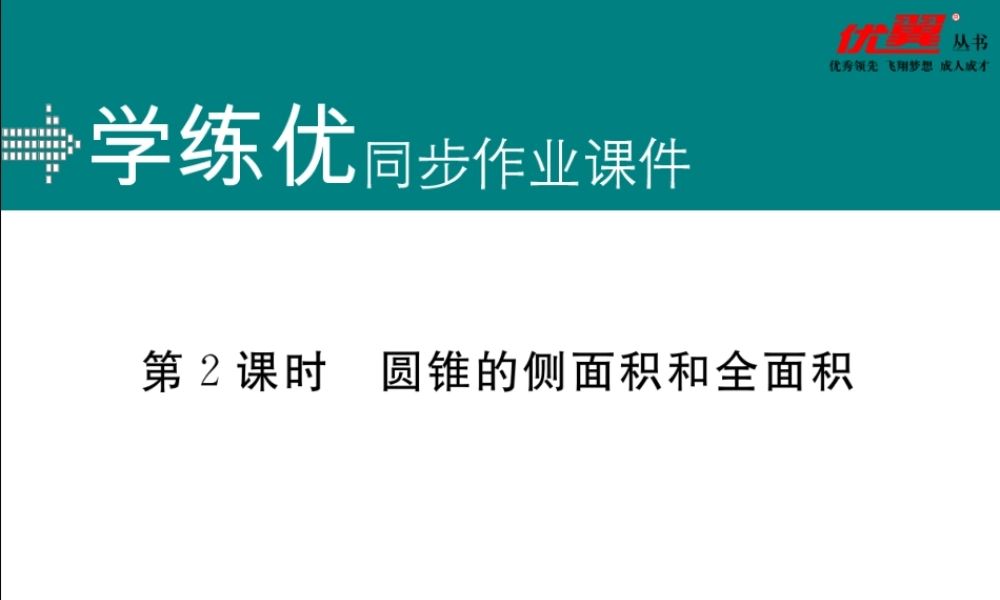 24.4 第2课时 圆锥的侧面积和全面积.ppt