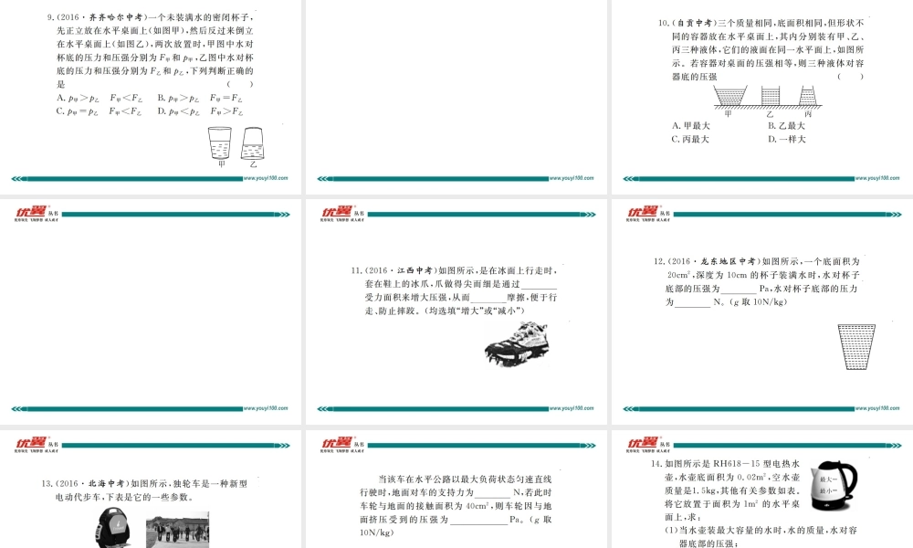 专题五压强的计算与比较.ppt