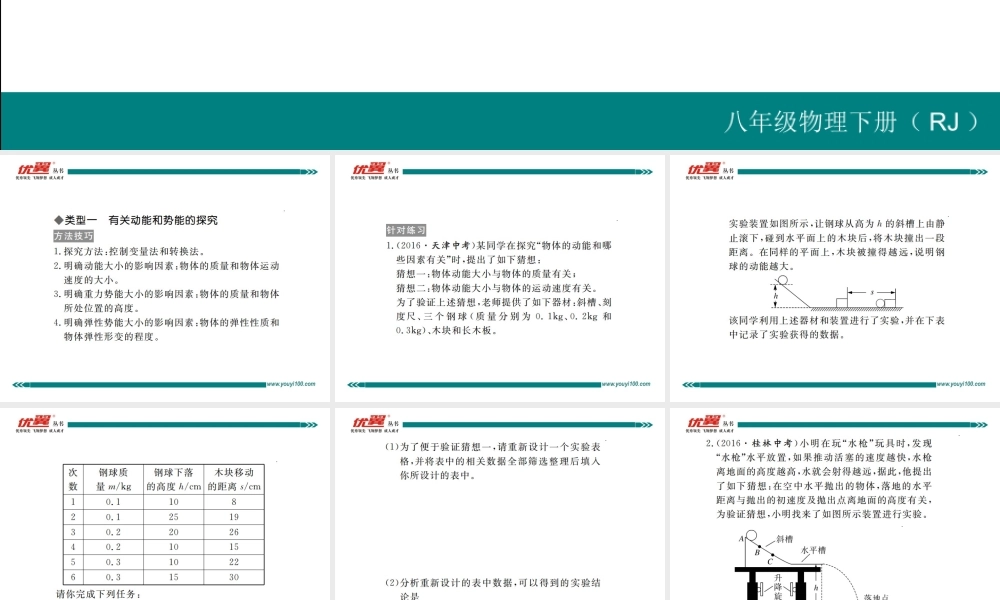 专题十机械能及其转化.ppt