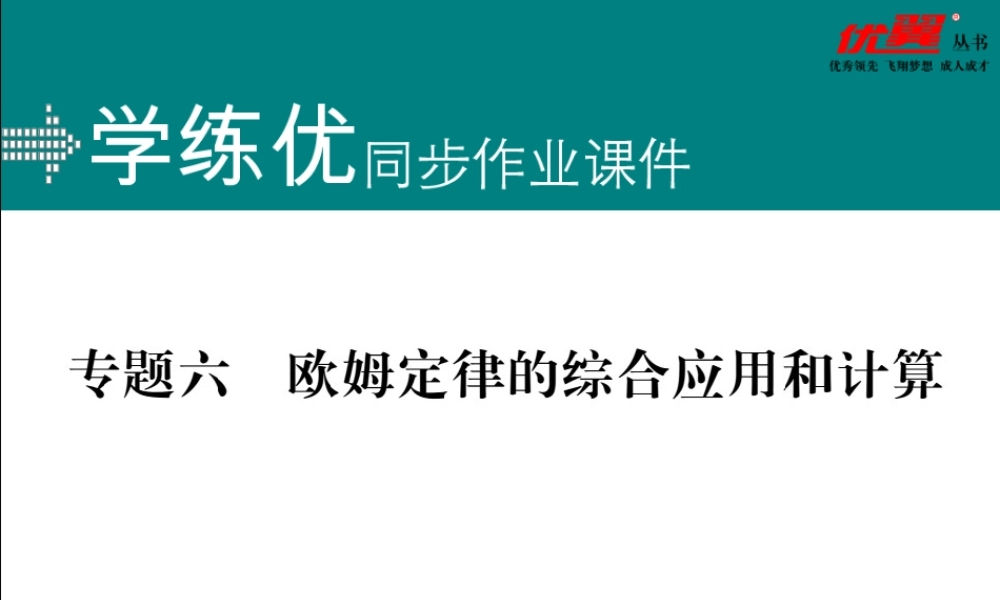 专题六欧姆定律的综合应用和计算.pptx