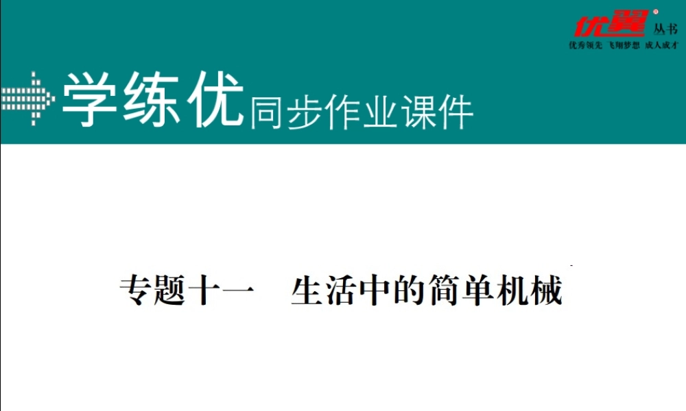 专题十一生活中的简单机械.ppt