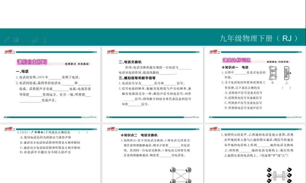 第1节 现代顺风耳—电话.ppt