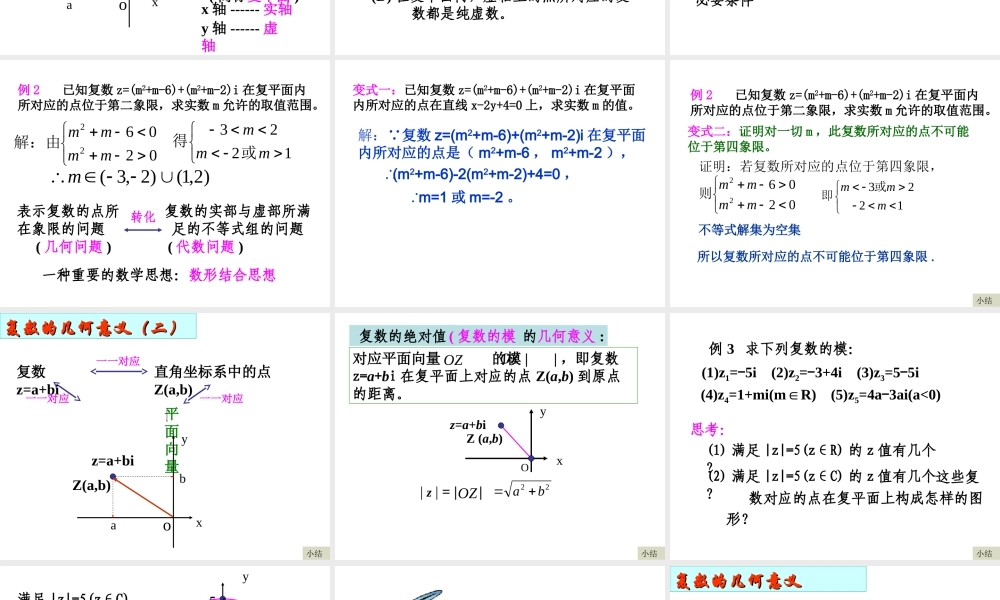 3.1.2《复数的几何意义》课件（新人教版选修1-2）.ppt