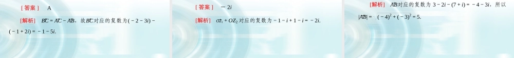 【多彩课堂】2015-2016学年高中数学人教A版选修1-2课件：3.2.1《复数的加减运算》 .ppt